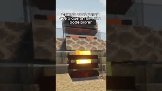 eu fiquei presa com pão e uma espada…. #minecraft #minecraftshorts #jogos #gameplay