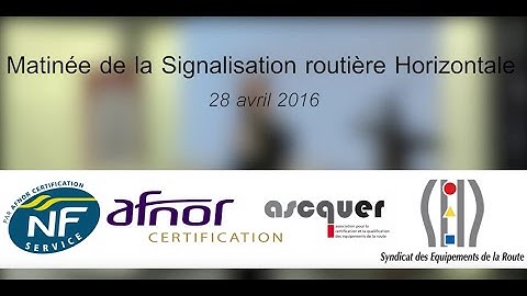Matinée de la Signalisation routière Horizontale