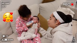 Our Autistic Daughter FINALLY Likes Her New Baby Brother! 🥰  screenshot 1