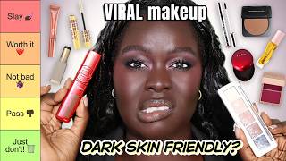 Ranking Viral Tik Tok Makeup On Dark Skin Girl 😳
