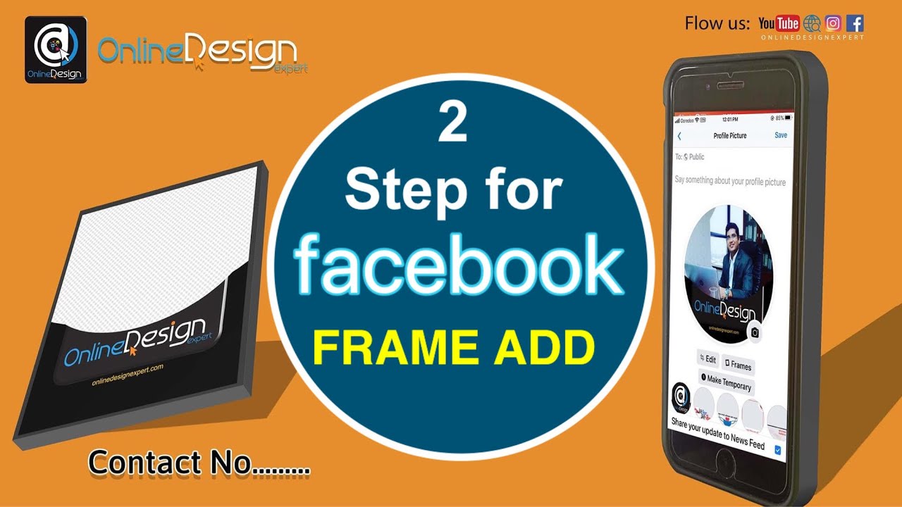 How To Setting Facebook Add Frame YouTube