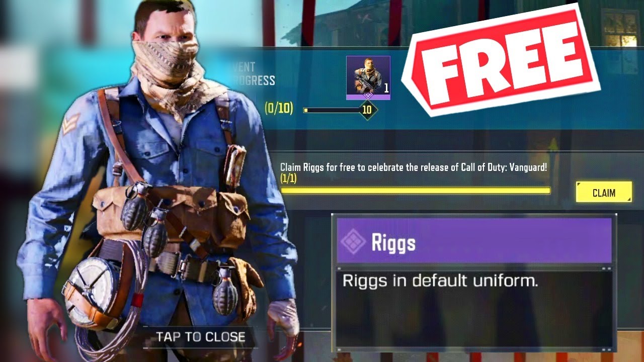 HOW TO GET FREE EPIC RIGGS CHARACTER SKIN HOW TO CLAIM FREE CALL OF ...