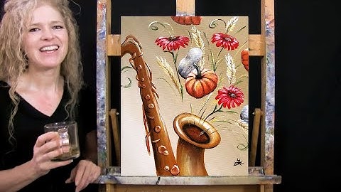 Learn How to Paint "HARVEST MELODY" with Acrylic - Paint & Sip at Home - Step by Step Musical Image
