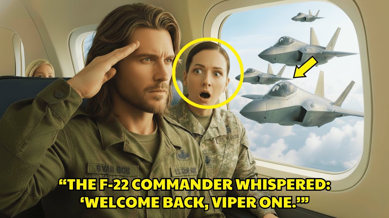 He Was Just a Single Dad in Seat 12F—Until the F-22 Commander Said: ‘Sir… Welcome Back, Viper One.’