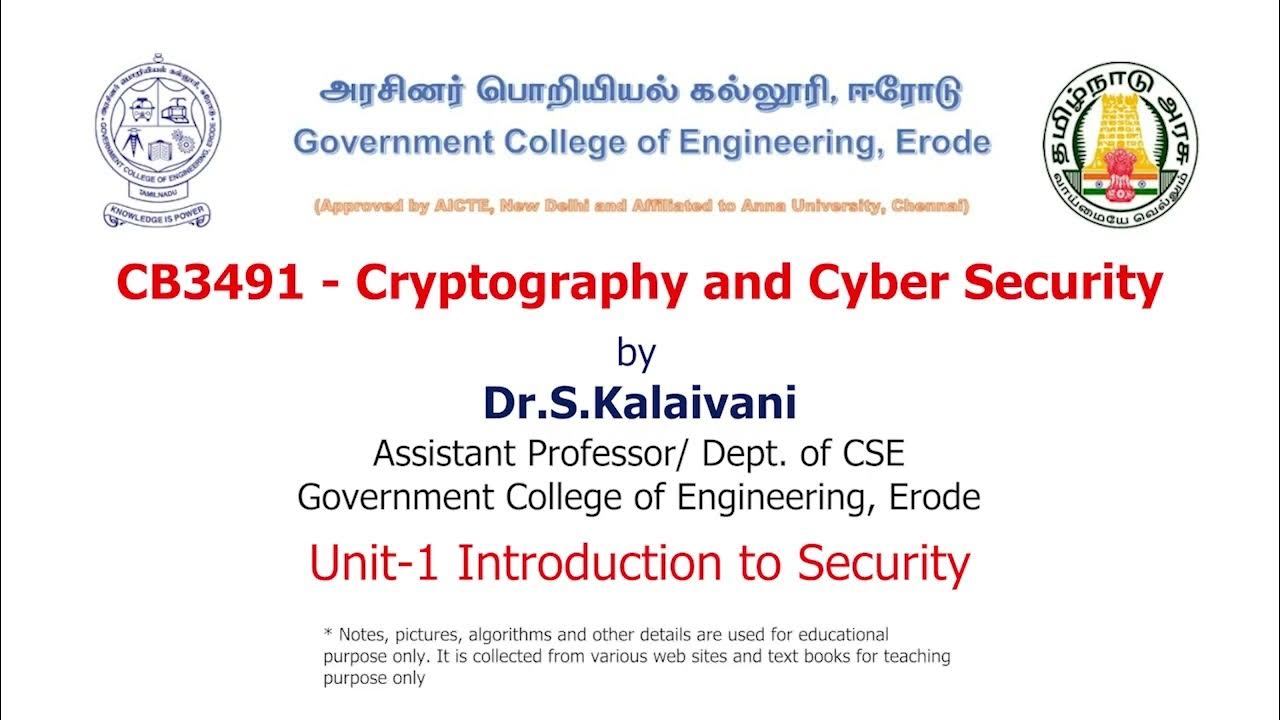 Ccs unit 1 lec 03 non cryptanalytic attacks youtube