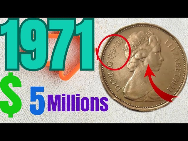 2 new pence 1971 Elizabeth II.D.G.REG.F.D @ Ultra rare coins
