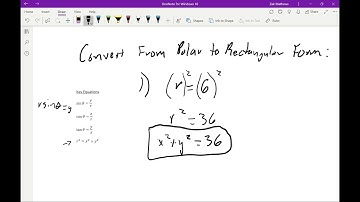 Converting Equations Between Rectangular and Polar Form