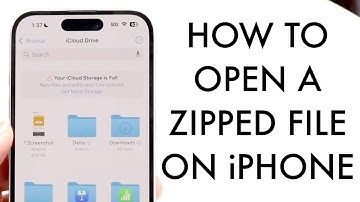 How To Open Zip Files On iPhone! (2025)