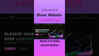 Shoes Website Using HTML & CSS | Step by Step Tutorial | Fast Code screenshot 5