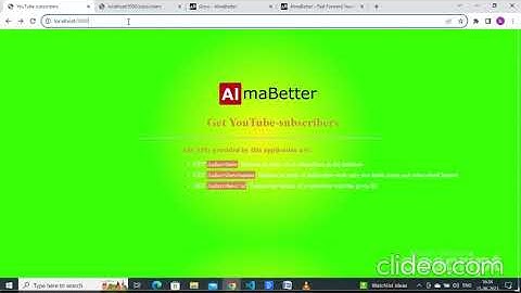 Youtube Subscribers Backend project Almabetter