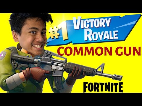 WINNING THE COMMON GUN ONLY CHALLENGE in Fortnite Battle Royale aaronVision