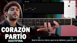 Corazón Partío (EN GUITARRA) Tito Double P - DEMO | CHORDS