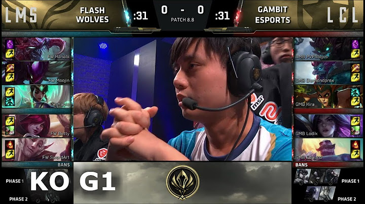 Flash Wolves vs Gambit Esports | Game 1 Knockout LoL MSI 2018 Play-In Finals | FW vs GMB G1