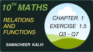 10th MATH | EXERCISE 1.5 Q3-Q7 -Solutions | Composition of Functions#MathSimplified #Samacheer#Tamil