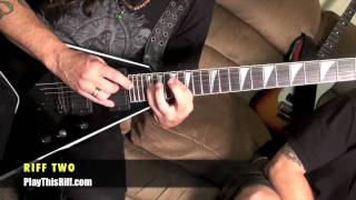 Obituary Guitar Lesson &quot;Evil Ways&quot; Solo (part 1) PlayThisRiff.com