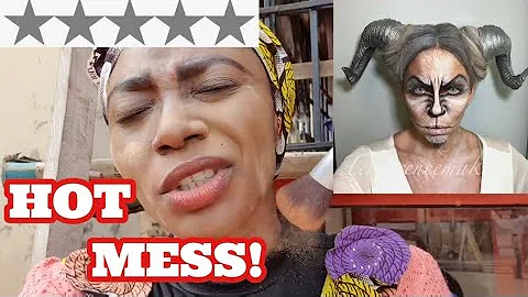 I WENT TO THE WORST MAKEUP ARTIST FOR GOTH LOOK IN NIGERIA (IBADAN) SHE LIED!😱