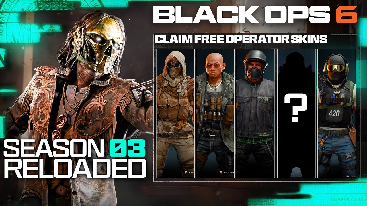 ALL 6+ FREE OPERATOR SKINS TO CLAIM in Black Ops 6! (Free Operators ...