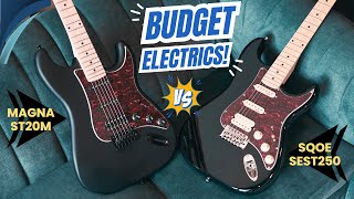 How are these Beginner Electric Guitars under ₹12000?? Magna ST20M vs Sqoe SEST250 Review