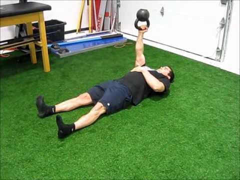 Bottoms Up 1 Arm Kettlebell Floor Press
