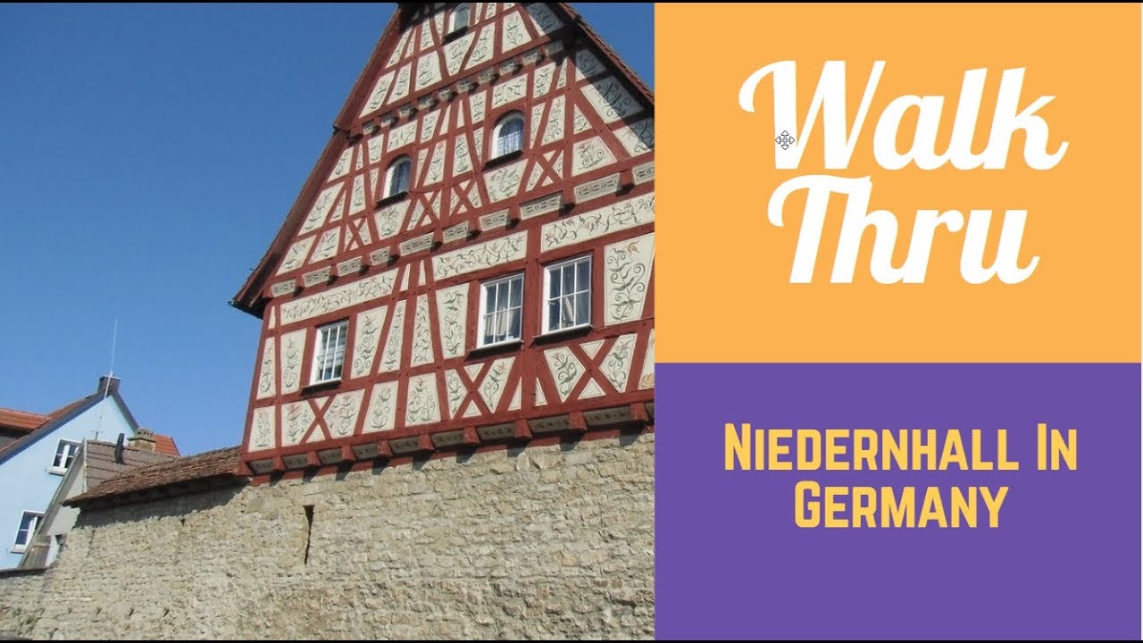 Walking through: Niedernhall an der Kocher in GERMANY