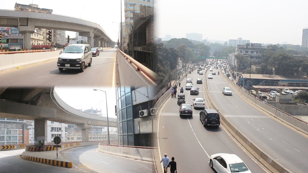 Mouchak Moghbazar Flyover in Dhaka - Mouchak, Shantinagar, Rajarbag & Malibagh Flyover
