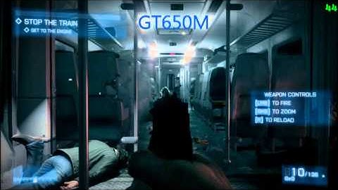 GT555M vs GT650M Battlefield 3 comparison video (FPS) [GT 555m vs GT 650m] Game test