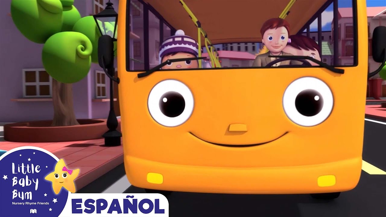⁣Las Ruedas del Autobús Naranja! | Canciones Infantiles | Little Baby Bum en Español