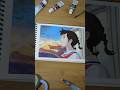 コクリコ坂からメルちゃんを描きました。#ジブリ #ghibli #painting