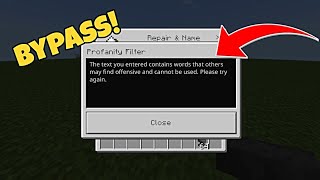 Bypassing minecraft's broken profanity system..