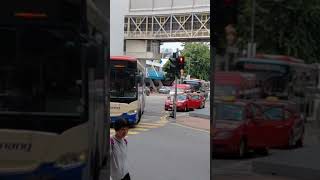(woman BC!) rapid penang scania K250UB PLN3487 arriving komtar on 301 #bus #scania
