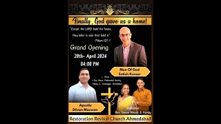 Pastor House Opening | Date : 27-04-2024 | Restoration Revival Church Ahmedabad