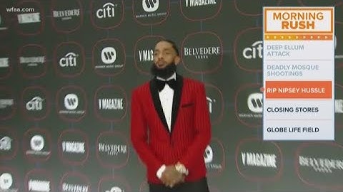 Vigil for Nipsey Hussle in Fort Worth
