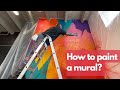 How To Paint A Mural Tutorial - An Inside look at the my process