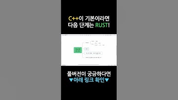 C++이 기본이라면 다음 단계는 RUST!