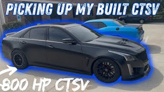 Picking Up My 800 Hp Cts-V Ride Along In My Cammed Ctsv