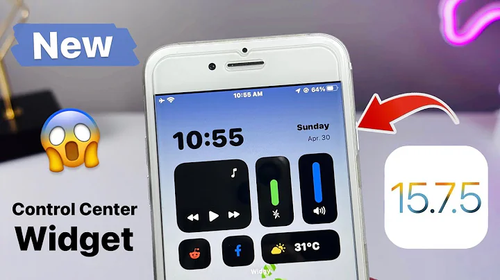 iOS 15.7.5 New Control Centre Widget for iPhone 6s, 7, 7+