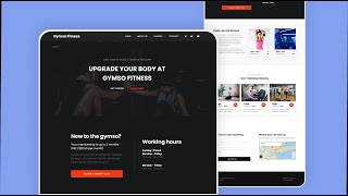 Responsive Landing Page Using HTML CSS & JavaScript | Gym Website Design