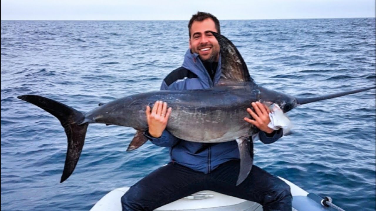 GROS ESPADON Pêche en mer NO KILL / Swordfish sea fishing catch release