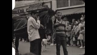 Hayward, CA B Street 1947 Pet Parade – 8mm Black &amp; White Film 2K Restoration