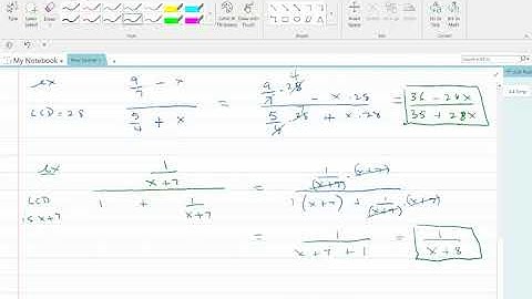 MAT1033C - 4.4 Simplifying Complex Fractions