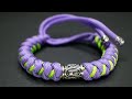 Pulsera paracord con runa vikinga y nudo serpiente doble