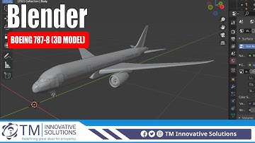 Boeing 787-8 | Time lapse - 3D Modeling | Blender 3.0 - 2021