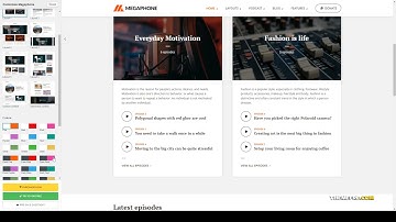 Megaphone - Audio Podcast WordPress Theme personal podcast radio Easy Create Website