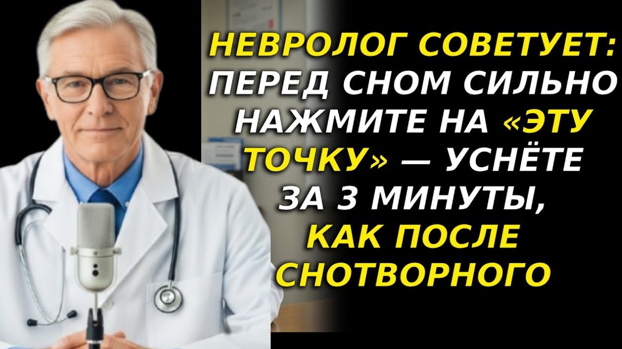 «Перед сном нажмите „эту точку“ 5 с — уснёте за 3 минуты и проспите до утра. Сильнее 10 снотворных»