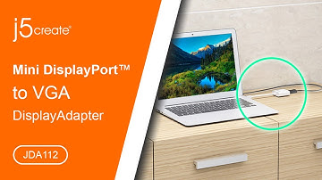 j5create® Mini DisplayPort™ to VGA Adapter JDA112
