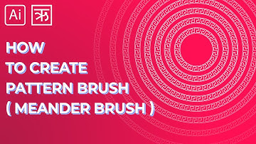 How To Create a Pattern Brush in Adobe Illustrator Tutorial  | Meander Brush