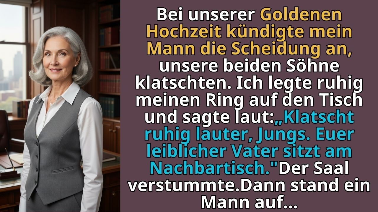 Meine Söhne klatschten über den Spott meines neuen Mannes. Ihr Vater saß daneben. Dann...