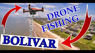 Drone Fishing Bolivar for Redfish and Sharks !! | What Leaders I Use to Catch BIG Fish !