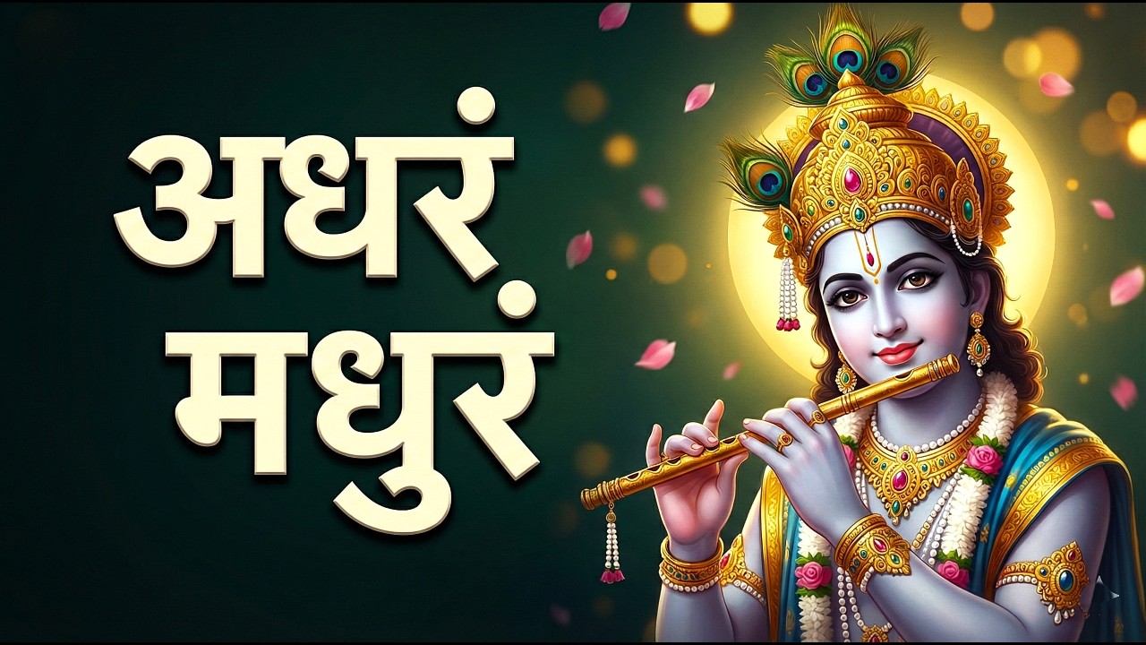 Adharam Madhuram Vadanam Madhuram | Madhurashtakam | Krishna Bhajan for Morning Bliss Shri Krishna