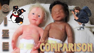 Size Comparison On Full Body Silicones For Sale! | Mya Reborns